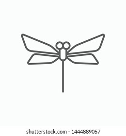 dragonfly icon, animal vector, insect illustration