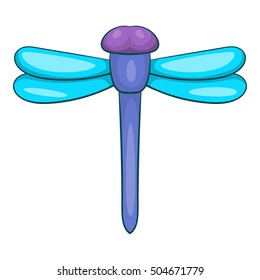 Dragonfly icon. Cartoon illustration of dragonfly vector icon for web