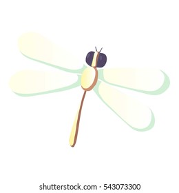 Dragonfly icon. Cartoon illustration of dragonfly vector icon for web