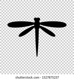 dragonfly icon design flat vector illustration