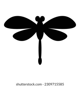 Dragonfly icon design line template illustration