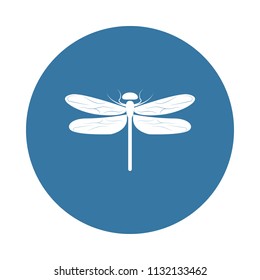 dragonfly icon. Element of insect icons for mobile concept and web apps. Badge style dragonfly icon can be used for web and mobile apps