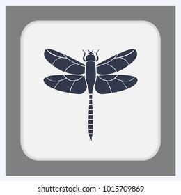 dragonfly icon illustration isolated vector sign symbol