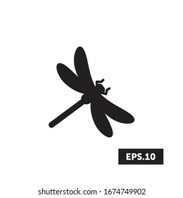 Dragonfly icon, Insect sign/symbol vector