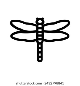 Dragonfly icon. sign for mobile concept and web design. vector illustration