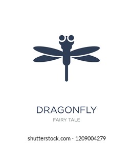 Dragonfly icon. Trendy flat vector Dragonfly icon on white background from Fairy Tale collection, vector illustration can be use for web and mobile, eps10