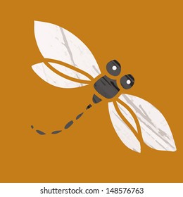 Dragonfly icon. Vector art