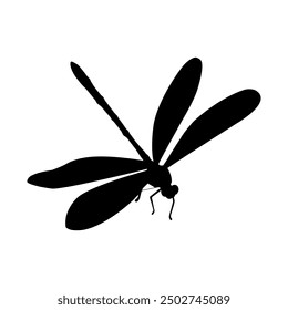 Dragonfly icon vector. Insect illustration sign. Butterfly symbol or logo.