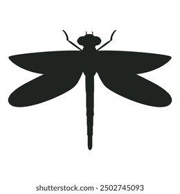 Dragonfly icon vector. Insect illustration sign. Butterfly symbol or logo.