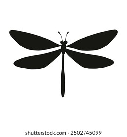 Dragonfly icon vector. Insect illustration sign. Butterfly symbol or logo.