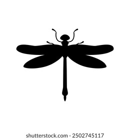 Dragonfly icon vector. Insect illustration sign. Butterfly symbol or logo.
