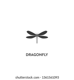 dragonfly icon vector. dragonfly sign on white background. dragonfly icon for web and app