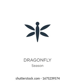 Dragonfly icon vector. Trendy flat dragonfly icon from season collection isolated on white background. Vector illustration can be used for web and mobile graphic design, logo, eps10