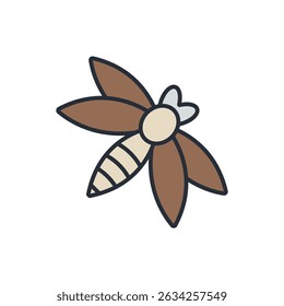 ícones de libélula isolados no fundo branco. Design de estilo plano