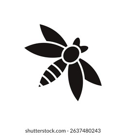 dragonfly icons isolated on White Background. Flat style design