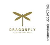 Dragonfly illustration icon design template vector