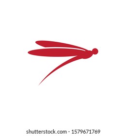 Dragonfly illustration icon design template vector