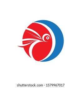 Dragonfly illustration icon design template vector