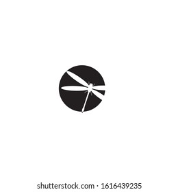 Dragonfly illustration icon design template vector