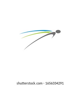 Plantilla de diseño de icono de la ilustración de la libélula vectorial