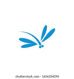 Plantilla de diseño de icono de la ilustración de la libélula vectorial