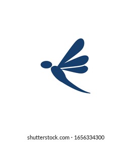 Dragonfly illustration icon design template vector