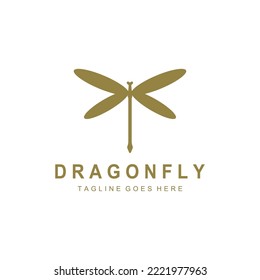 Dragonfly illustration icon design template vector