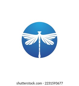 Dragonfly illustration icon design template vector