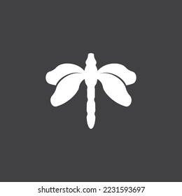 Dragonfly illustration icon design template vector