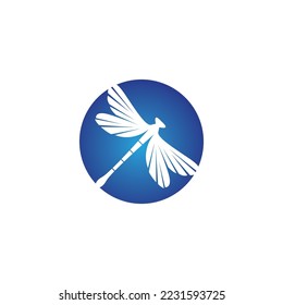 Dragonfly illustration icon design template vector