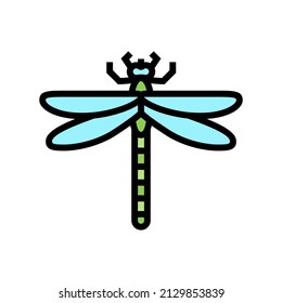 dragonfly insect color icon vector. dragonfly insect sign. isolated symbol illustration