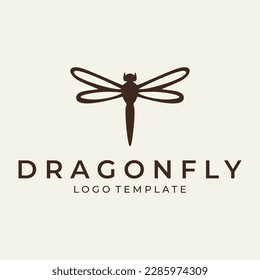 Ilustración vectorial del logotipo de la mosca de la mosca del insecto