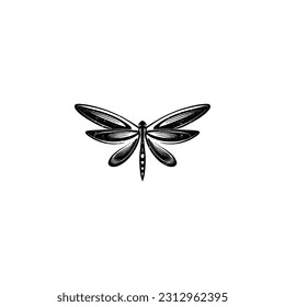 Ilustración vectorial del logotipo de la mosca de la mosca del insecto