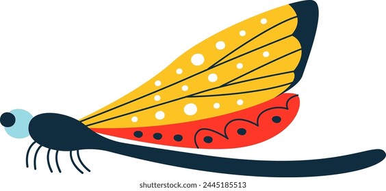 Dragonfly Insect Icon Vector Illustration