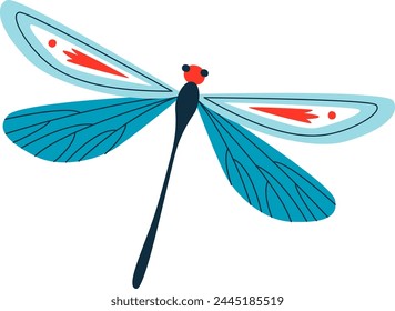 Libelle Insekt Icon Vektorillustration