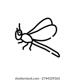 Dragonfly Insect Nature Wings Icon Design