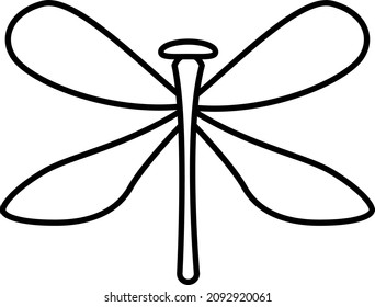 Drachenfliege-Insektenbild-Vektorgrafik