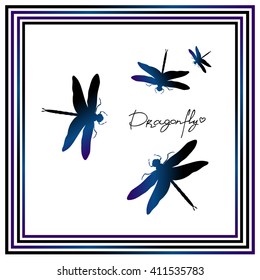 Dragonfly isolated vector image