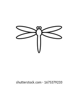 dragonfly line concepts logo vector illustration