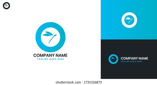 Logo der Libelle: Alle Elemente auf dieser Vorlage sind mit Vektorsoftware editierbar