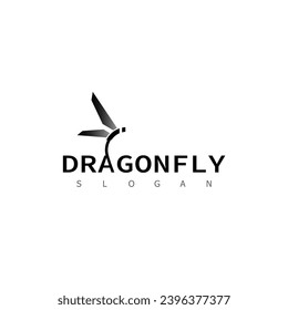 dragonfly logo animal design symbol icon