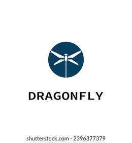 dragonfly logo animal design symbol icon