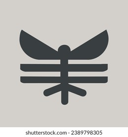 dragonfly logo for business. vector