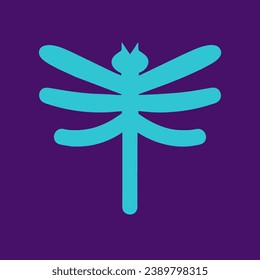 Libellenlogo für Unternehmen. Vektorgrafik