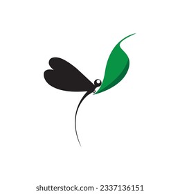 
dragonfly logo design vector illustration.