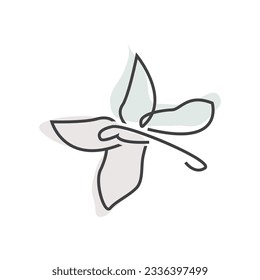 Dragonfly Logo, Flying Animal Design, Insect Vector Illustration Template