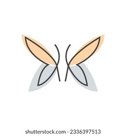 Dragonfly Logo, Flying Animal Design, Insect Vector Illustration Template