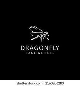 Dragonfly logo icon design vector 