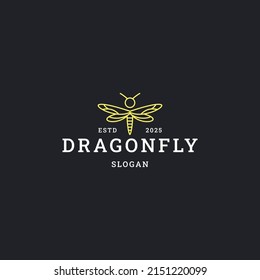 Logo-Symbol für Drachenfliege-Design-Vorlage