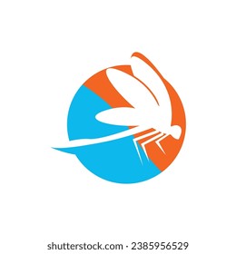 Dragonfly logo icon symbol vector design template illustration.